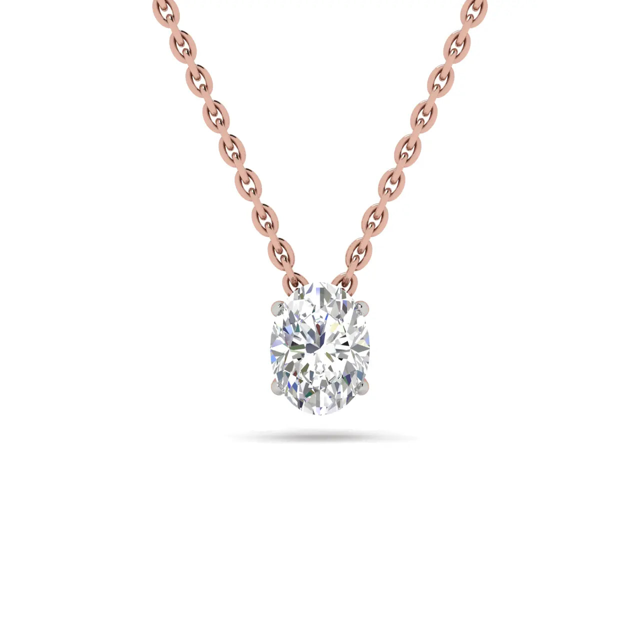 Single Diamond Oval Shape Front Image