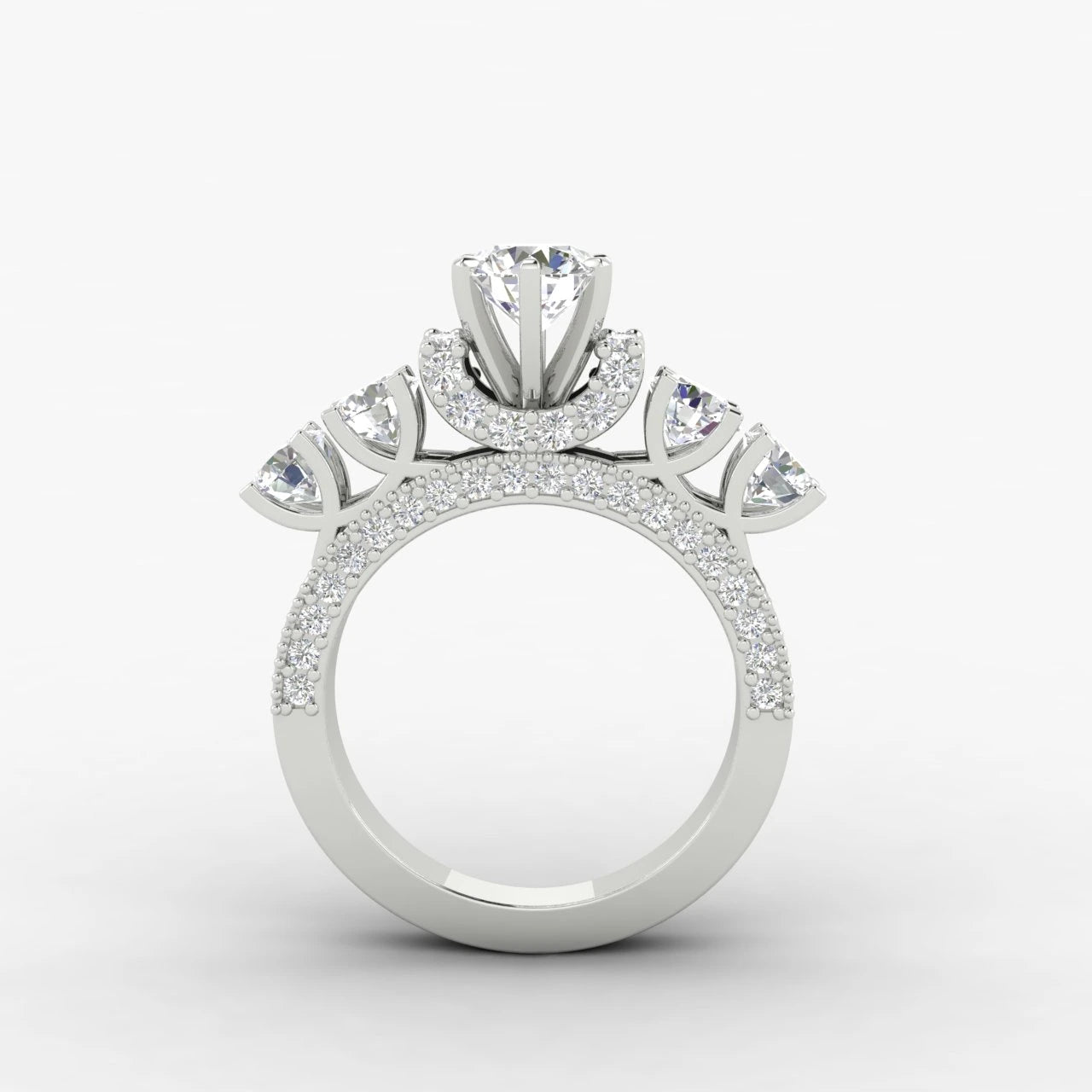 3 Carat IGI Certified Lab Diamond 14K White Gold Engagement Ring
