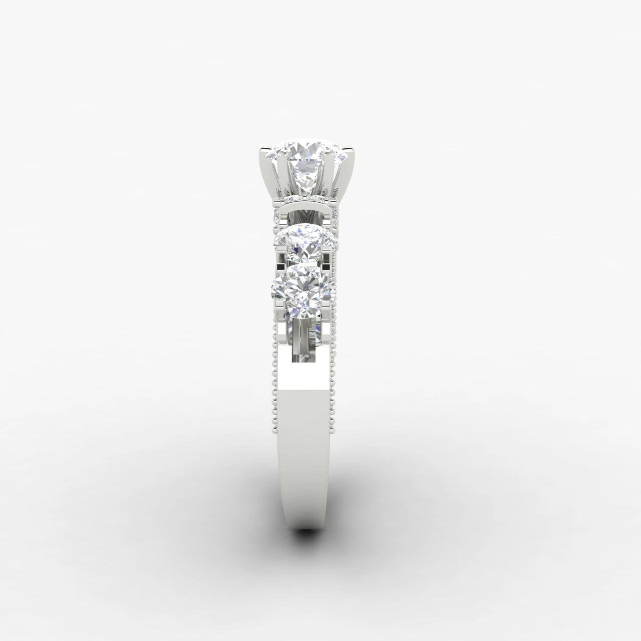 3 Carat IGI Certified Lab Diamond 14K White Gold Engagement Ring