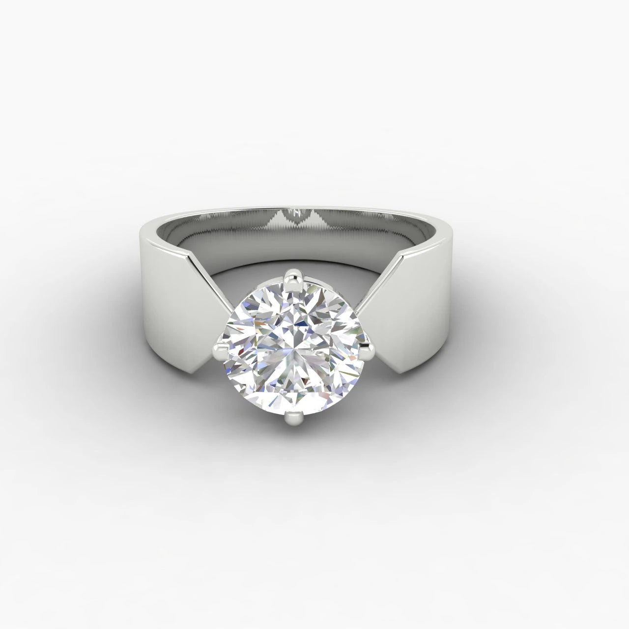2.5 Carat IGI Certified Lab Diamond 14K White Gold Promise Ring