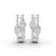 0.5 Carat Diamond Bloom Cluster 14K Gold Huggies
