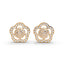 1.5 Carat Diamond Floral Elegance 18K Gold Earring Studs