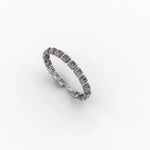 Purple Topaz Sterling Silver Tennis Bracelet