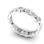 1 Carat Lab Diamond 14K White Gold Eternity Band