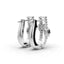 0.5 Carat Diamond Bloom Cluster 14K Gold Huggies