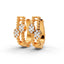 0.5 Carat Diamond Bloom Cluster 14K Gold Huggies