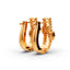 0.5 Carat Diamond Bloom Cluster 14K Gold Huggies