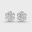 1 Carat Diamond Daisy Cluster 18K Gold Earring Studs