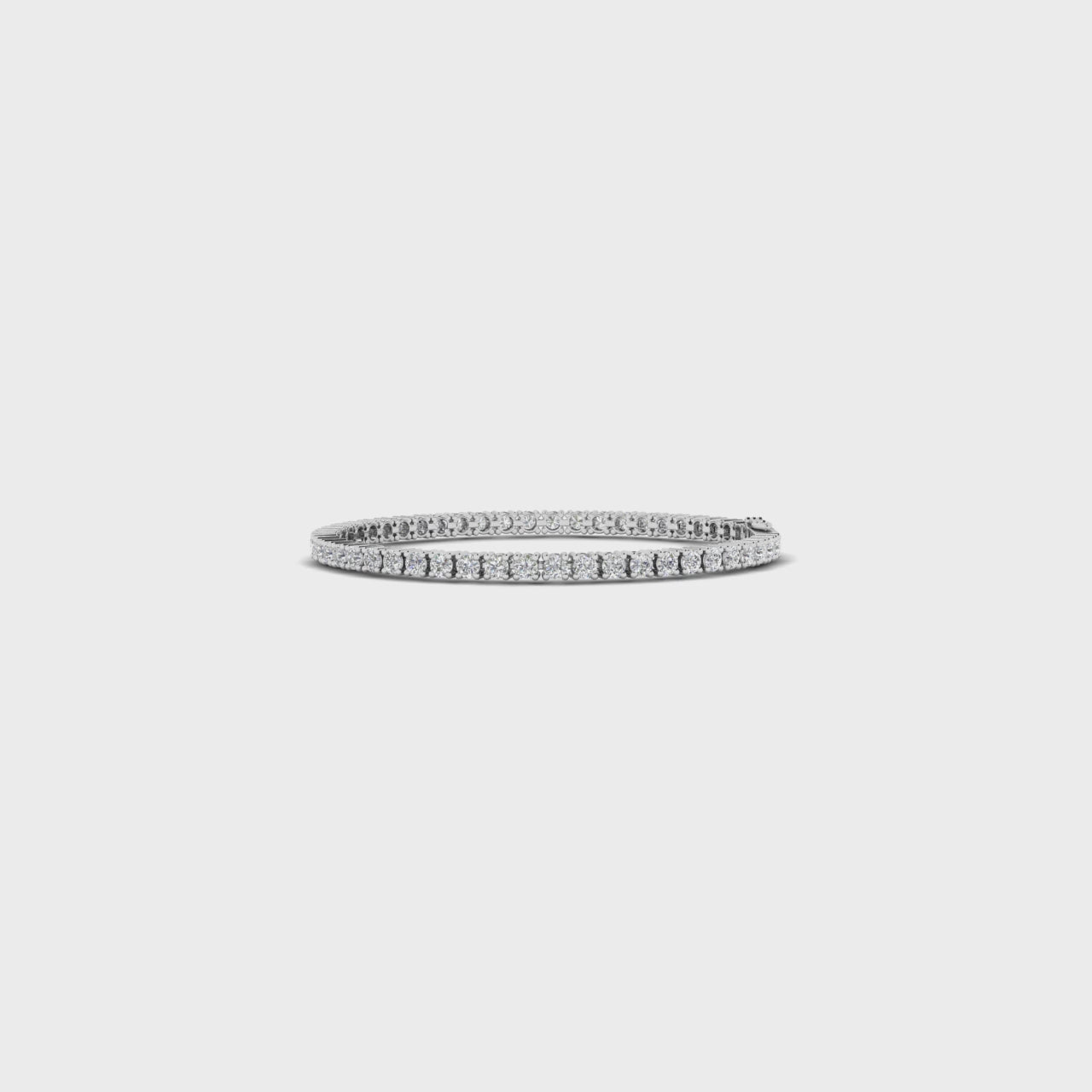 3 Carats Lab Diamond 14K White Gold Tennis Bracelet