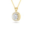 2 Carat IGI Certified Brilliant Round Diamond Halo Pendant With Chain