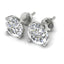 4.5 Carat IGI Certified Brilliant Round Diamond 14K White Gold Earring Studs