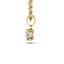 1 Carat IGI Certified Brilliant Round Diamond Solitaire Drop Pendant 14K Yellow Gold.
