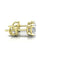2 Carat IGI Certified Lab Diamond F Color 18K Yellow Gold Studs