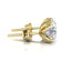 4 Carat  IGI Certified Brilliant Round Diamond Earring Yellow Gold Studs