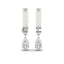 2 Carat Pear Drop Lab Diamond J Hoop Earrings