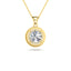 2 Carat IGI Certified Brilliant Round Diamond Halo Pendant With Chain