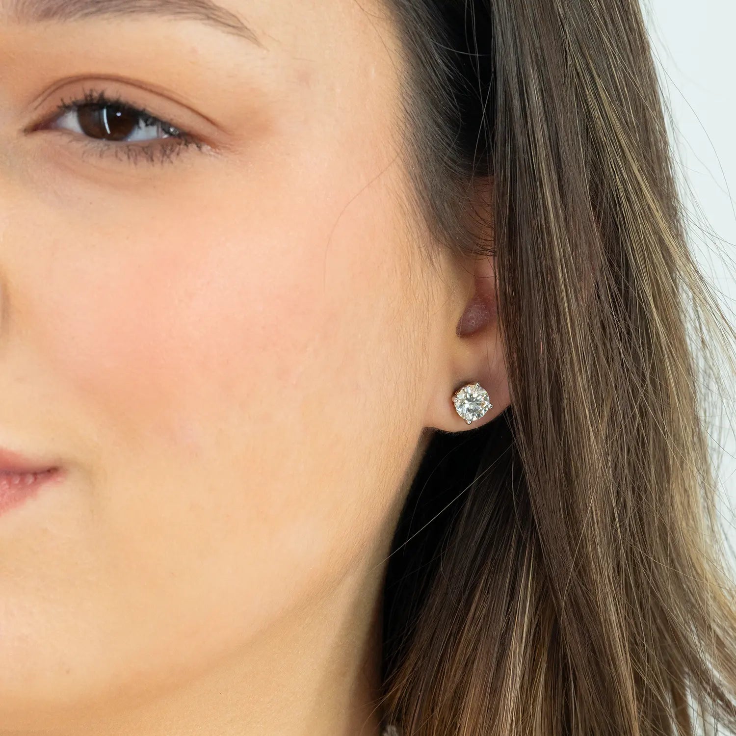 Diamond Studs Side View