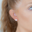 3.5 Carat IGI Certified Brilliant Round Diamond Earring Yellow Gold Studs