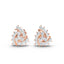 1.5 Carat Diamond Eternal Swirl 18K Rose Gold Earring Studs