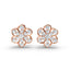 1 Carat Diamond Daisy Cluster 18K Gold Earring Studs