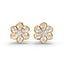 1 Carat Diamond Daisy Cluster 18K Gold Earring Studs