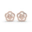 1.5 Carat Diamond Floral Elegance 18K Gold Earring Studs