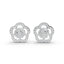 1.5 Carat Diamond Floral Elegance 18K Gold Earring Studs