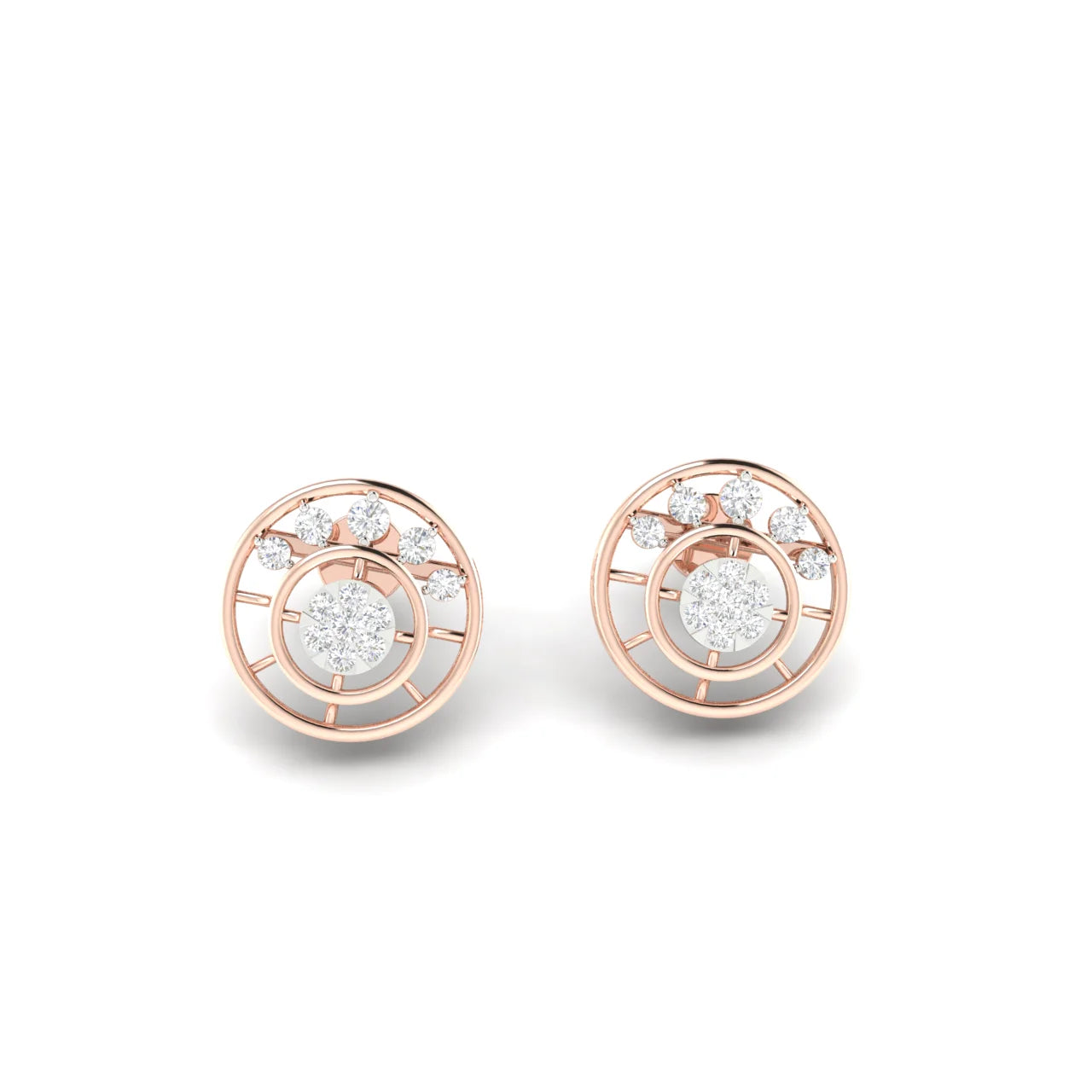 0.5 Carat Diamond Paw 14K Gold Earring Studs