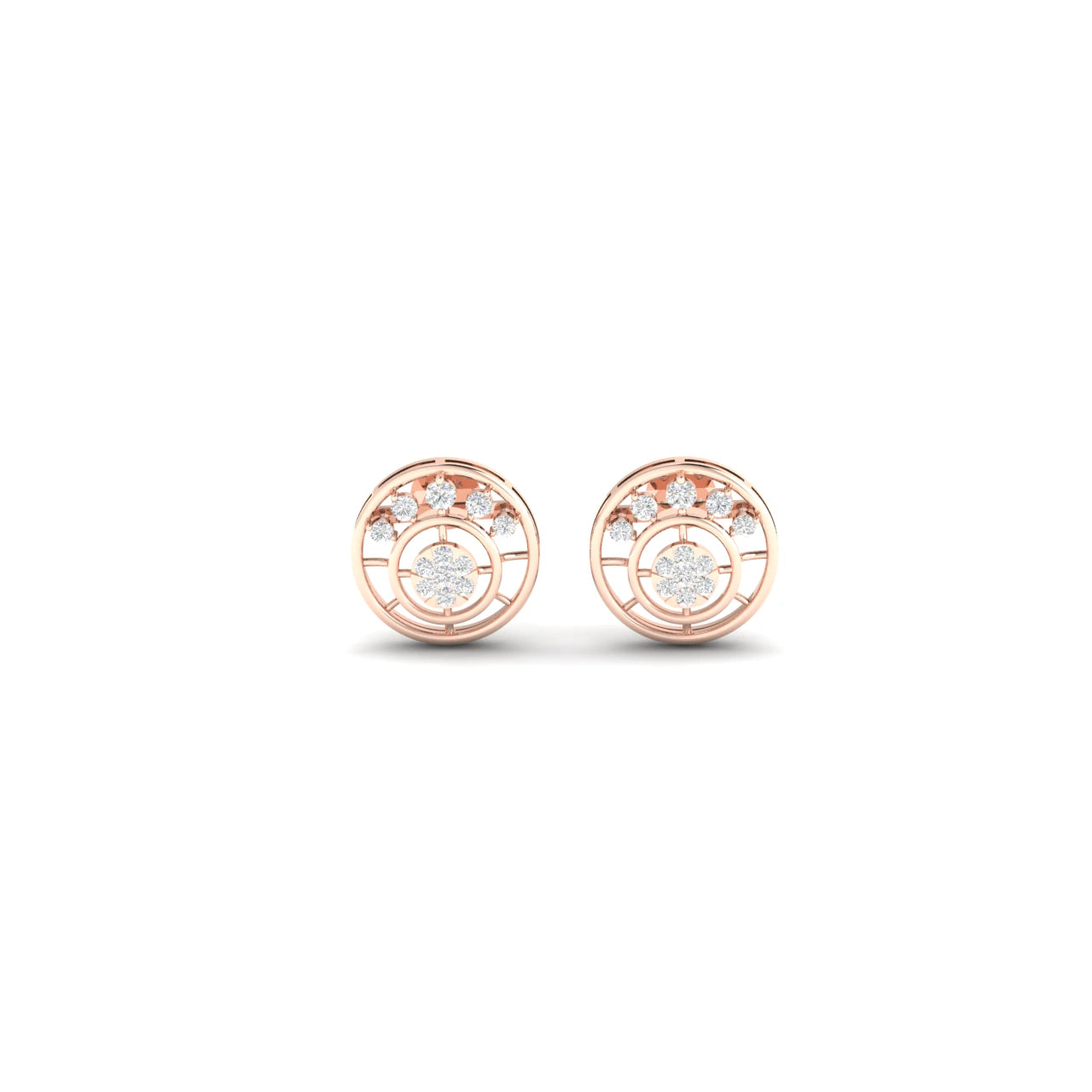 0.5 Carat Diamond Paw 14K Gold Earring Studs