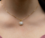 Halo Pendant on Model Image