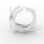 1.5 Carats Lab Diamond Eternity Hoop Earrings 14K White Gold