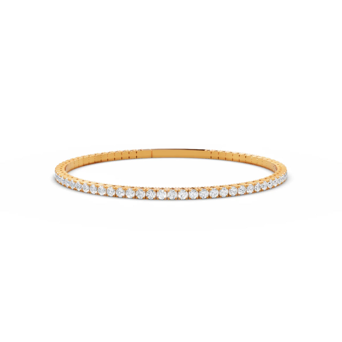 4 Carat Lab Grown Diamond Dazzler 18K Gold Bracelet