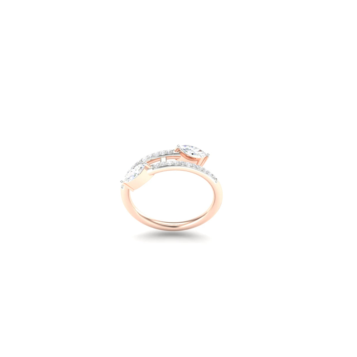 .70 Carat Marquise Whisper Lab Grown Diamond Ring 14K Gold