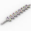 Saphire Petals Sterling Silver Bracelet