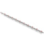 Modern Link Ruby Sterling Silver Bracelet