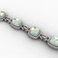 Green Quartz Sterling Silver Bracelet