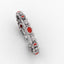 Ruby Swirl Sterling Silver Bracelet