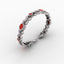 Ruby Swirl Sterling Silver Bracelet