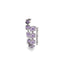Violet Saphire Sterling Silver Bracelet