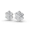 1 Carat Diamond Daisy Cluster 18K Gold Earring Studs