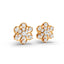 1 Carat Diamond Daisy Cluster 18K Gold Earring Studs
