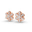 1 Carat Diamond Daisy Cluster 18K Gold Earring Studs