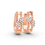 0.5 Carat Diamond Bloom Cluster 14K Gold Huggies