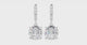 2 Carat Solitaire Drop Lab Diamond J Hoop Earrings