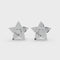 1.5 Carat Flower shaped 14K  Natural Diamond Studs