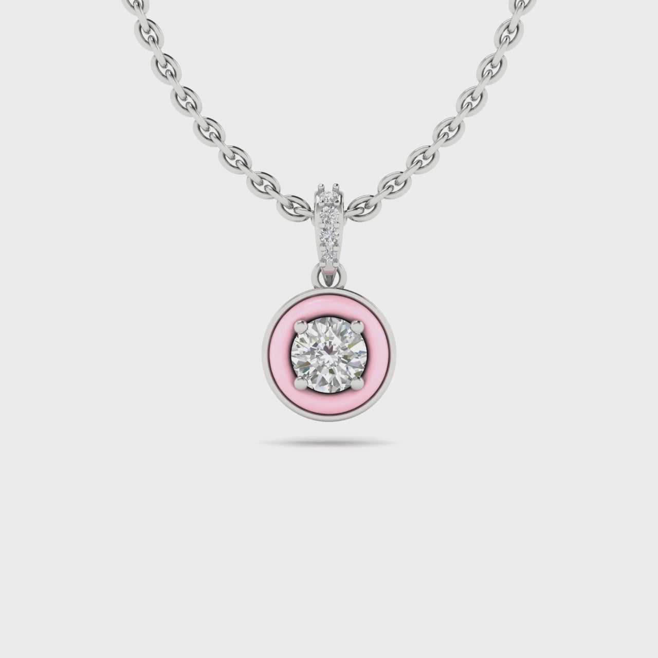 Diamond Pendant with Ceramic Halo Video