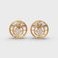0.5 Carat Diamond Paw 14K Gold Earring Studs