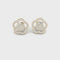 1.5 Carat Natural Diamond Floral Elegance 18K Yellow Gold Earring Studs