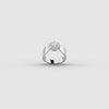 2.5 Carat IGI Certified Lab Diamond 14K White Gold Engagement Ring F VVS2