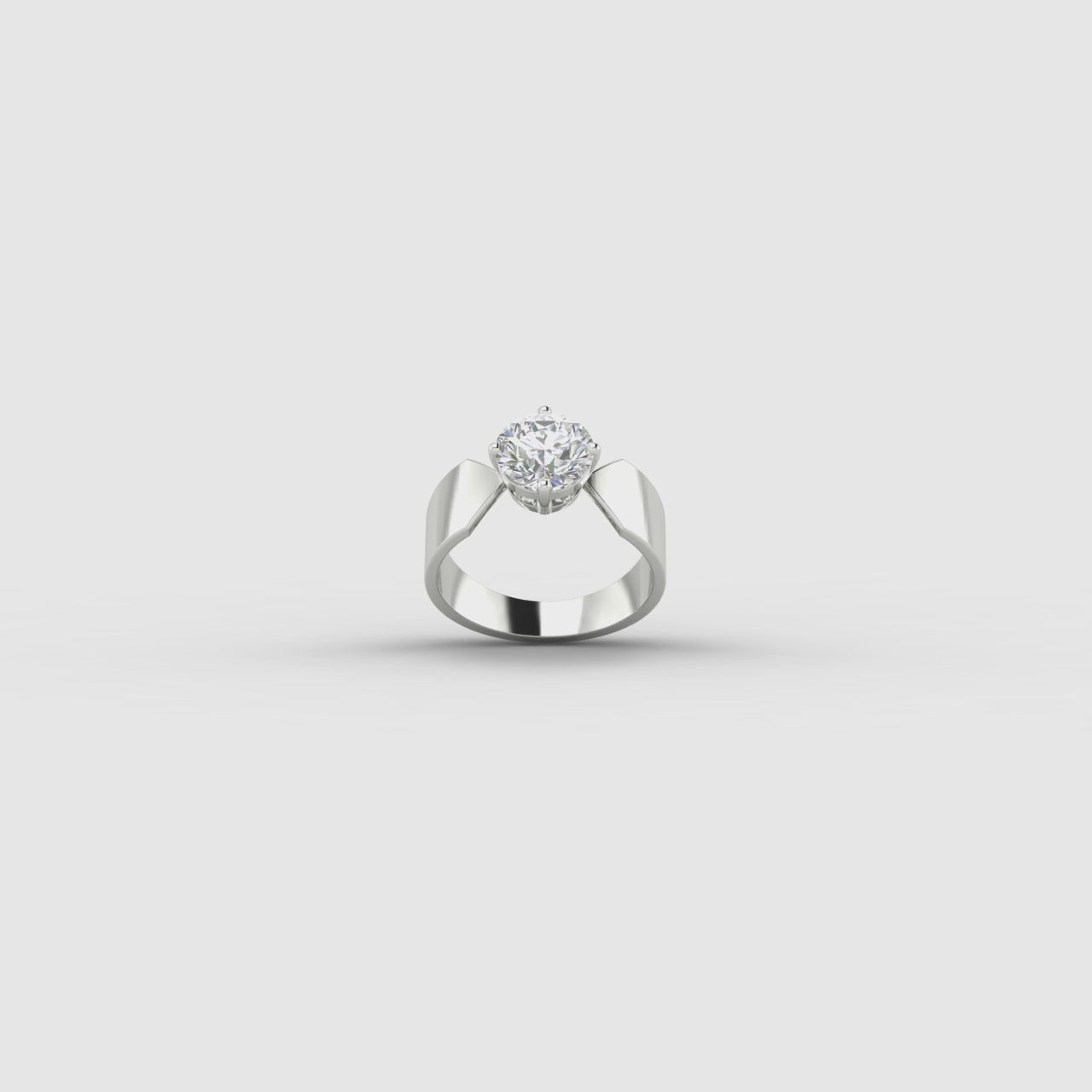 2.5 Carat IGI Certified Lab Diamond 14K White Gold Engagement Ring